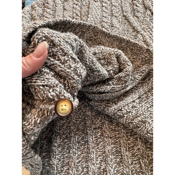 Vintage STRUCTURE Le Collezioni XL Cable Knit Sweater Vest Grandpacore - Picture 7 of 9